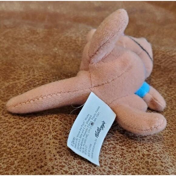 3" Walt Disney World Kelloggs Brown Kangaroo Blue Shirt Roo Stuffed Animal Flaw - Picture 6 of 12